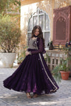 Premium Designer Readymade Gown with Dupatta Embroidered Pearl Work