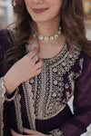 Premium Designer Readymade Gown with Dupatta Embroidered Pearl Work