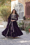 Premium Designer Readymade Gown with Dupatta Embroidered Pearl Work