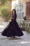 Premium Designer Readymade Gown with Dupatta Embroidered Pearl Work