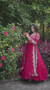 Faux Blooming Gown with Sequins Embroidered Dupatta A Perfect Blend of Elegance & Tradition