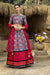 Grey and Magenta Art Silk Lehenga with Printed Design