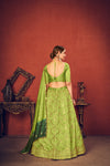 Floracance Green Art Silk Lehenga with Thread & Sequence Embroidery