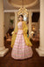 Graceful Pink Georgette Lehenga with Gota Patti & Thread Embroidery