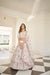 Elegant White Silk Lehenga with Sequin & Thread Embroidery