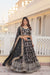 Designer Black Viscose Jacquard Lehenga Choli with Silk Dupatta