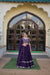 Designer Faux Blooming Georgette Lehenga Choli with Dupatta in Dark Purple