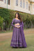 Purple Faux Georgette Sequins Embroidered Lehenga Choli with Dupatta