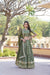 Moss Green Designer Viscose Jacquard Lehenga Choli With Sequins Embroidery Dupatta