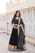 Black Georgette Lehenga with Heavy Sequins and Thread Embroidery