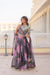 Smoke Grey Digital Printed Silk Lehenga with Sequins Embroidered Blouse and Designer Dupatta