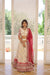 Designer Off White Dyeable Pure Viscose Jacquard Lehenga Choli with Red Dupatta