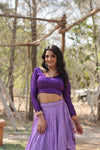 Suti Vastra Lavender Lehenga-13