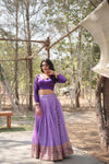 Suti Vastra Lavender Lehenga-2