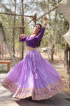 Suti Vastra Lavender Lehenga-7