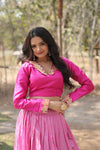 Suti Vastra Pink Lehenga-2