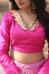 Suti Vastra Pink Lehenga-4